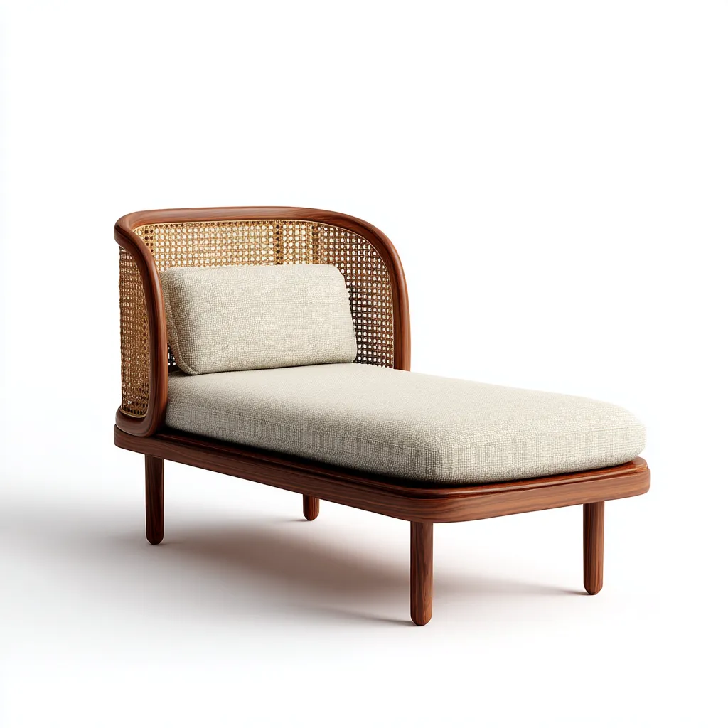 Tumbona de jardín estructura de madera y asiento textil 188x70x85 cm - beige-madera - estilo moderno apta para jardín-Luxemylab