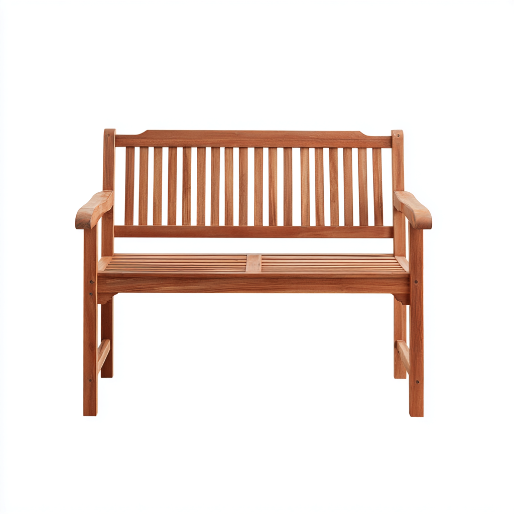 Gartenbank - Holz - 120x60x90 cm - Natur - Klassisches Outdoor-Design - Für Garten geeignet-Luxegoly