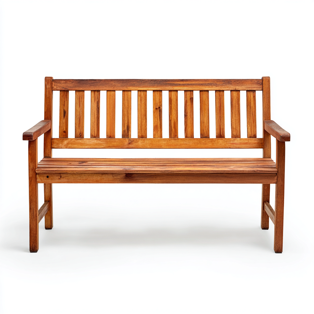 Gartenbank - Holz - 150x60x90 cm - Natur - Klassisches Design für Garten-Terrasse-Luxegoly