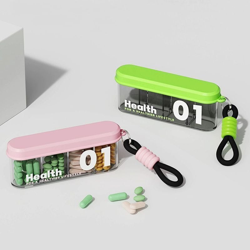 🔥Last Day Promotion - 49% OFF🎁Portable Pill Dispenser with 4 Compartments