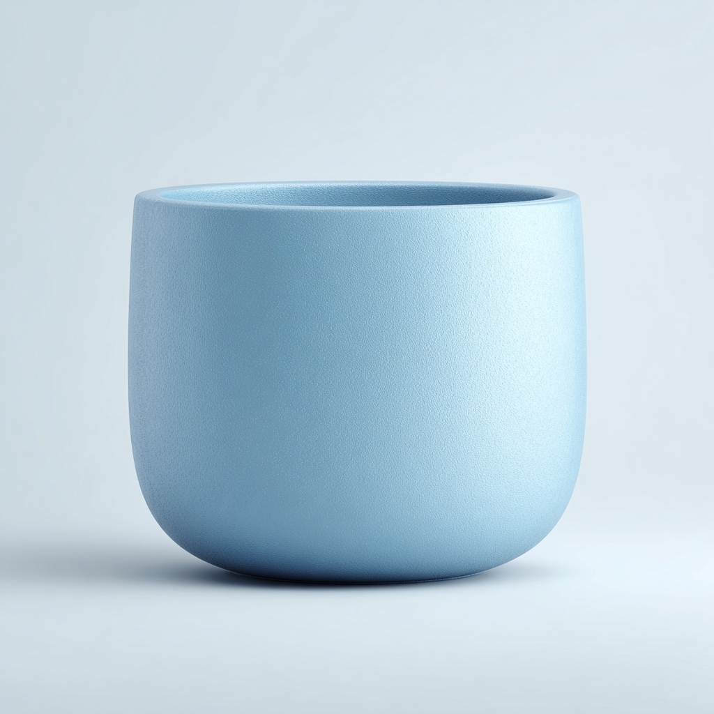 Vaso per piante in resina 28x28x30 cm azzurro design moderno-Nookmyyard