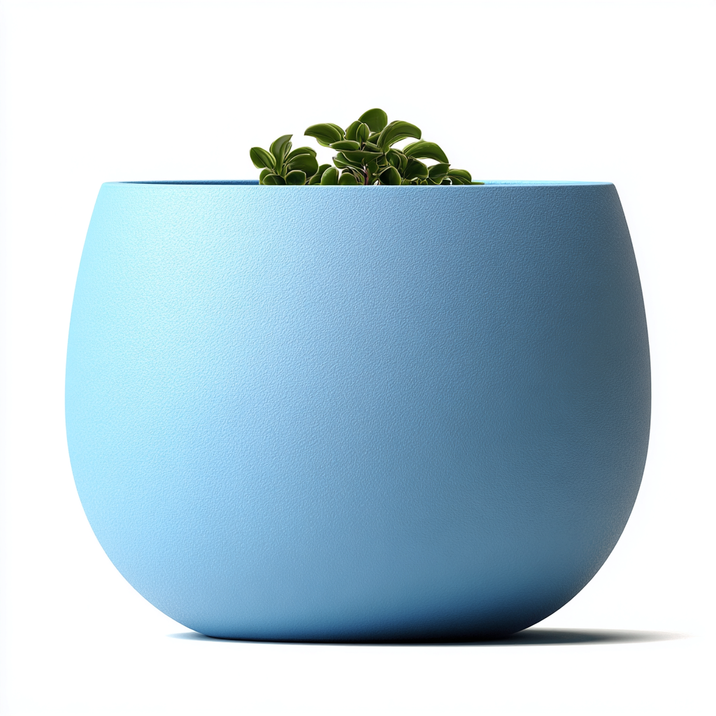 Vaso per piante Plastica 35x35x32 cm - Azzurro - Design moderno-Nookmyyard