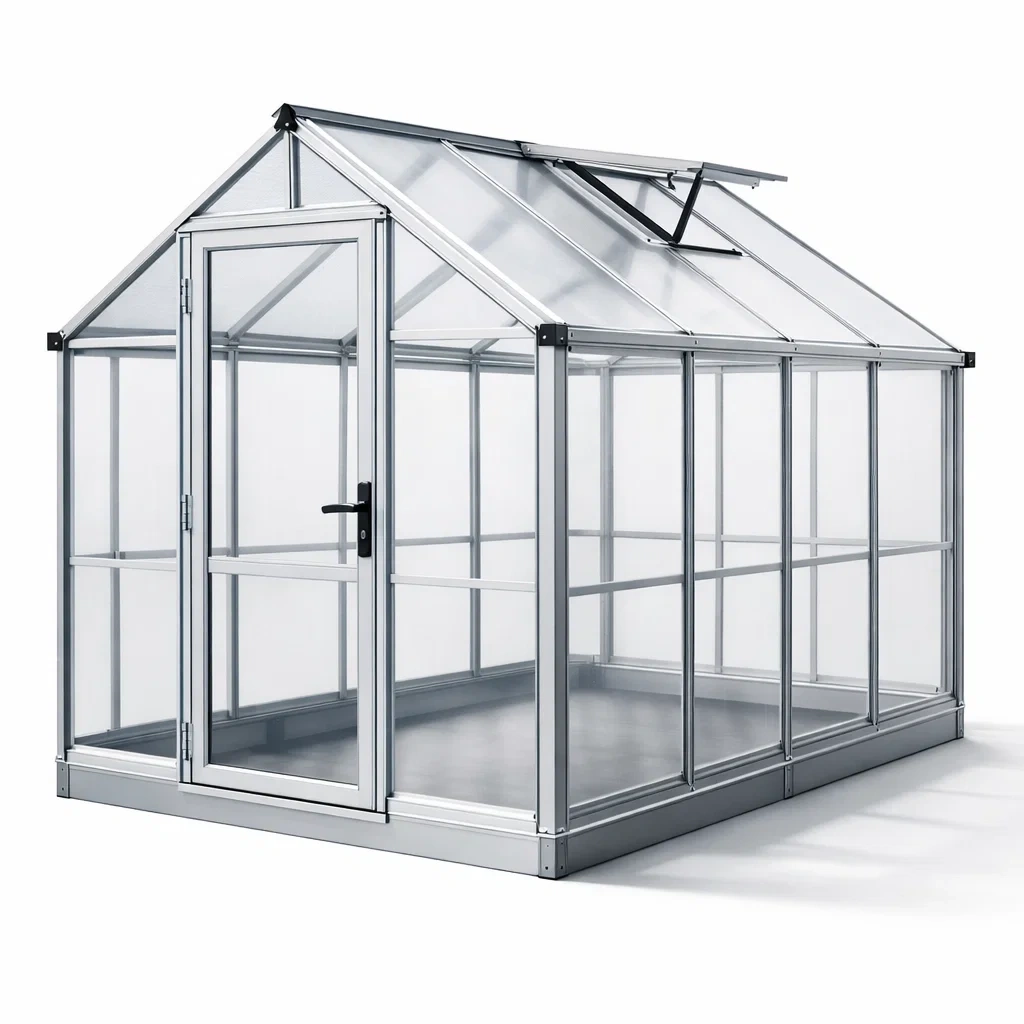 Serra in alluminio e policarbonato 240cm x 190cm x 250cm-cozyroomstore