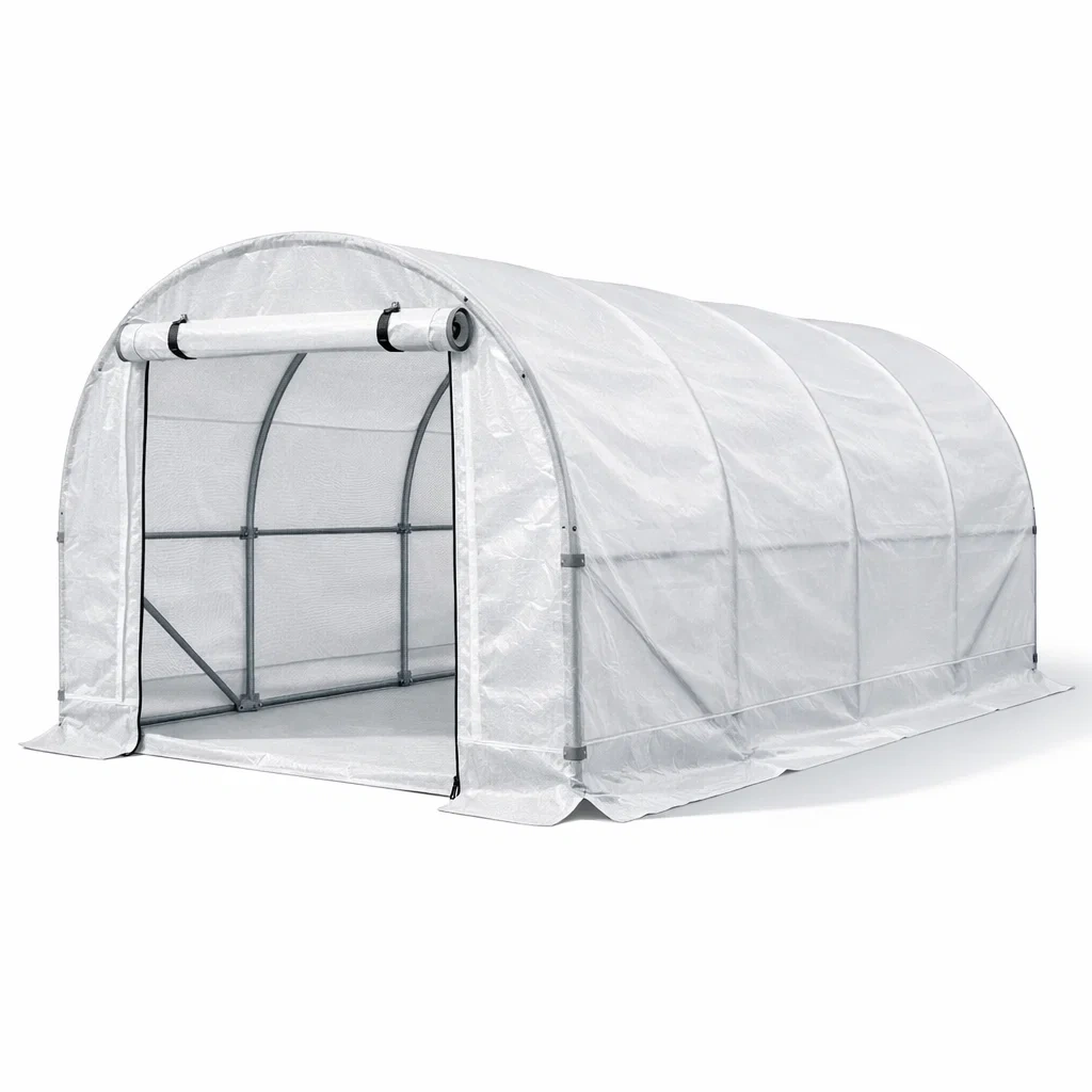 Serra da giardino in pvc con telaio in acciaio 600x300x200 cm-cozyroomstore