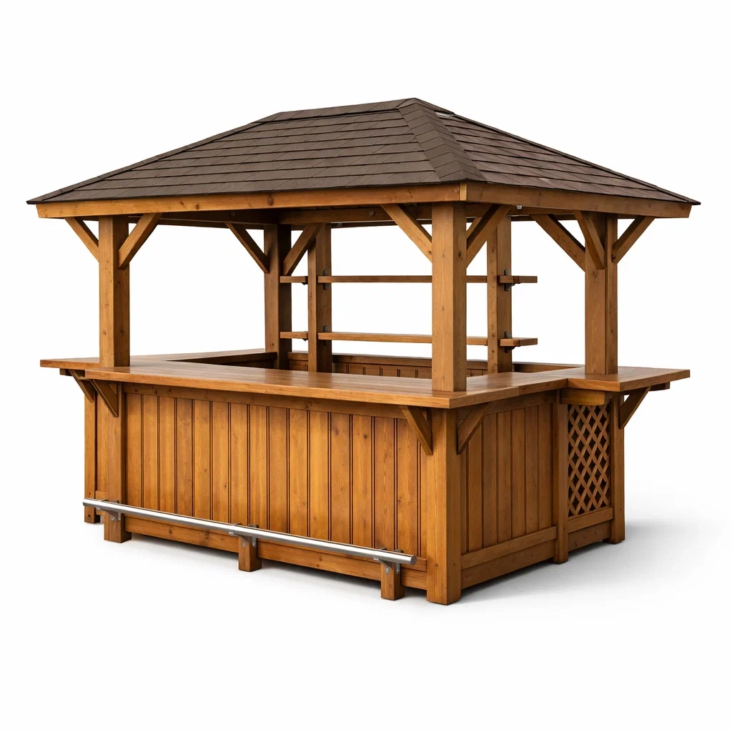 Chiosco bar da giardino in legno