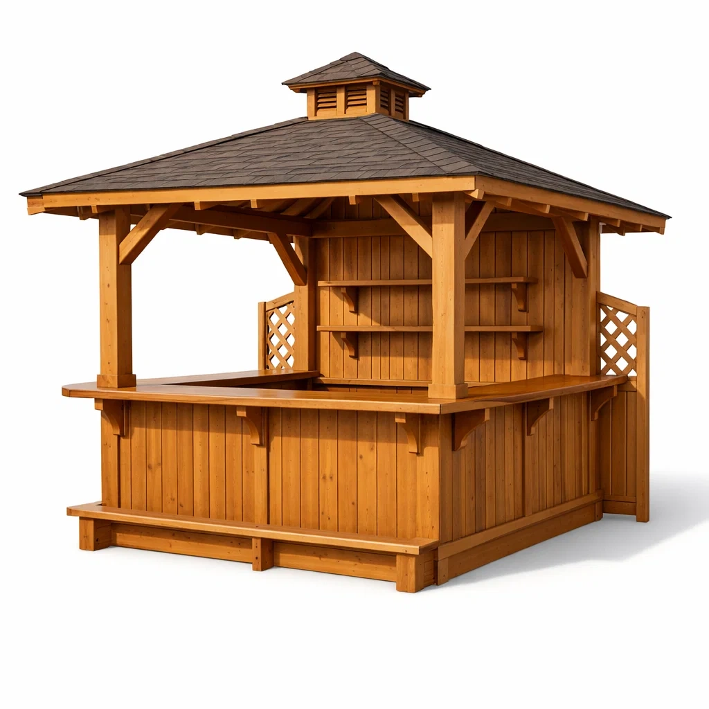 Chiosco bar da giardino in legno