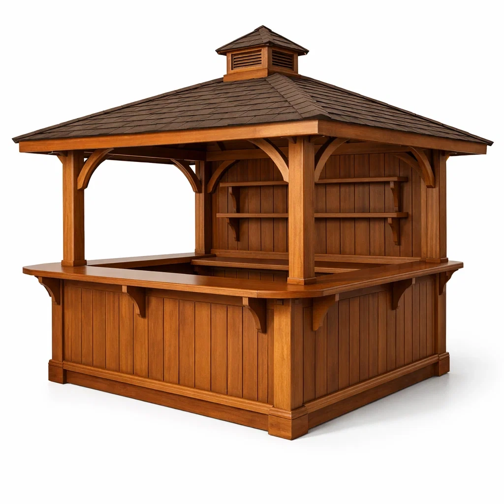 Chiosco bar da giardino in legno