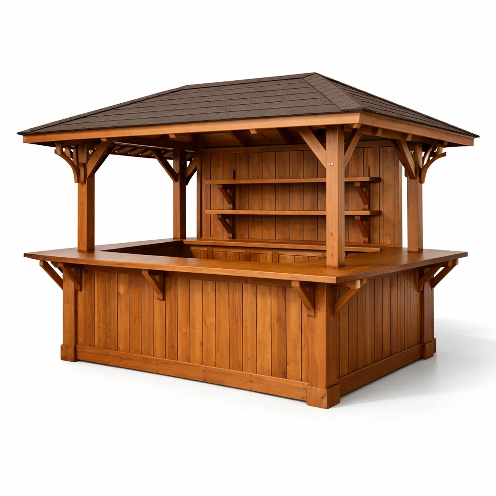 Chiosco bar da giardino in legno