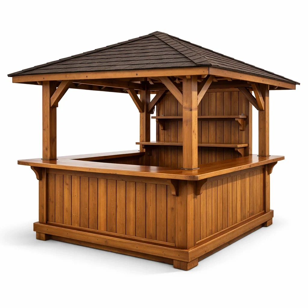 Chiosco bar da giardino in legno