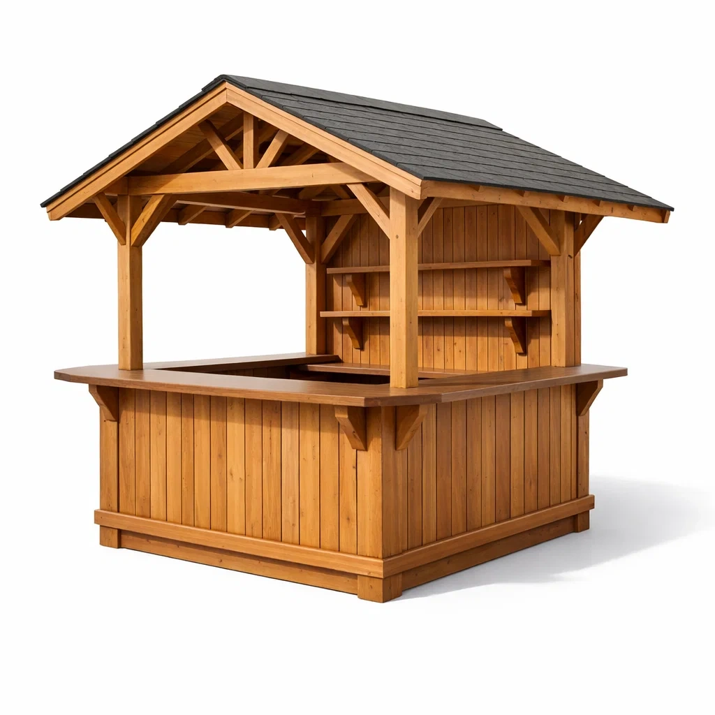 Chiosco bar da giardino in legno