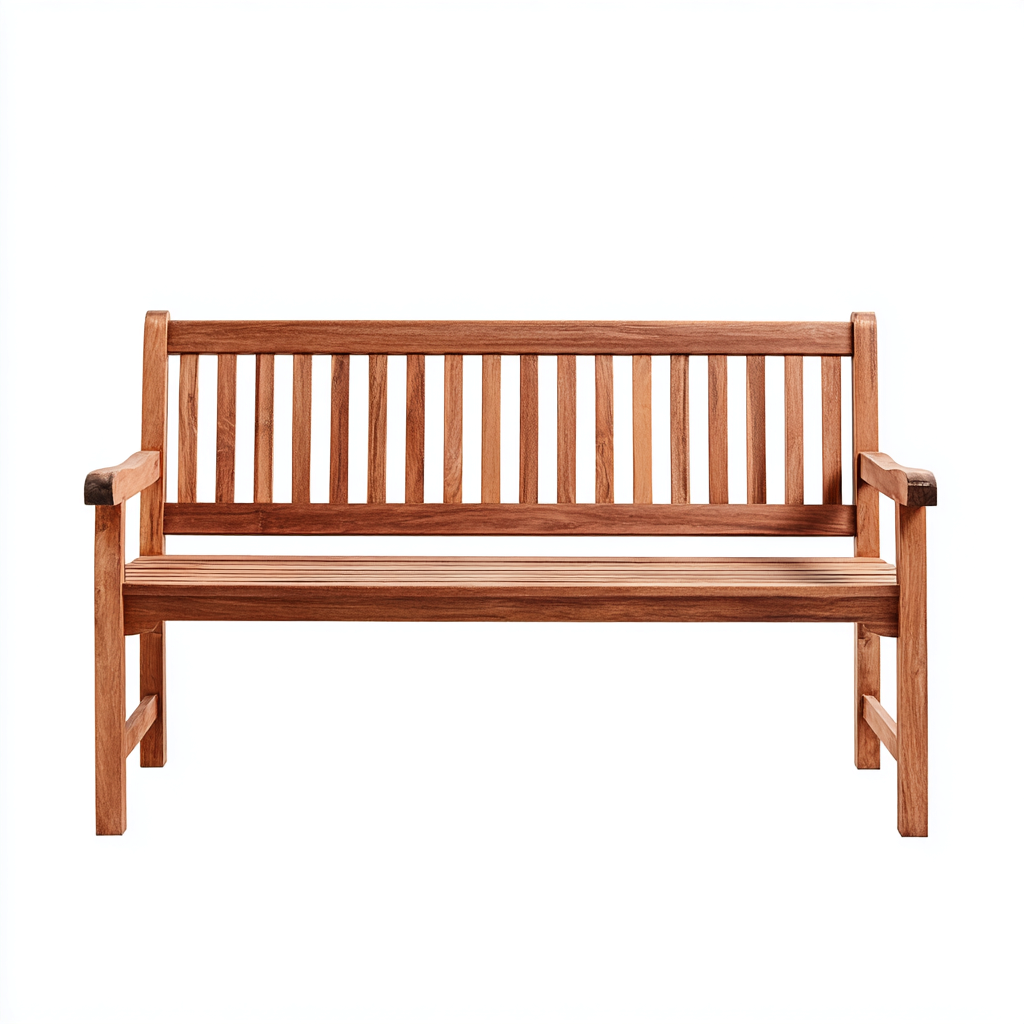 Gartenbank Massivholz 150x60x90 cm - Natur - Für Garten - Klassisches Design-Dengohaus