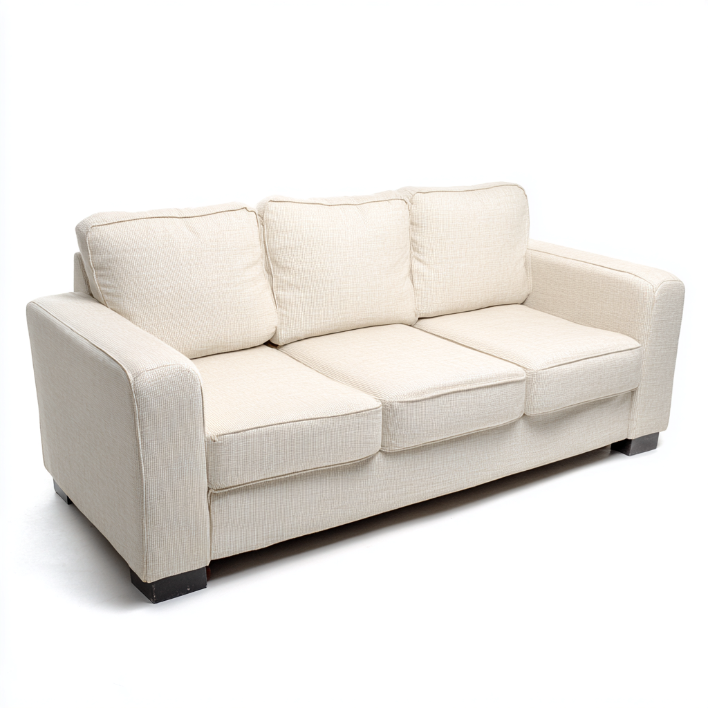 3 Sitzer Sofa - Stoff - 192x90x92 cm - Beige - Modernes Design-Dengohaus