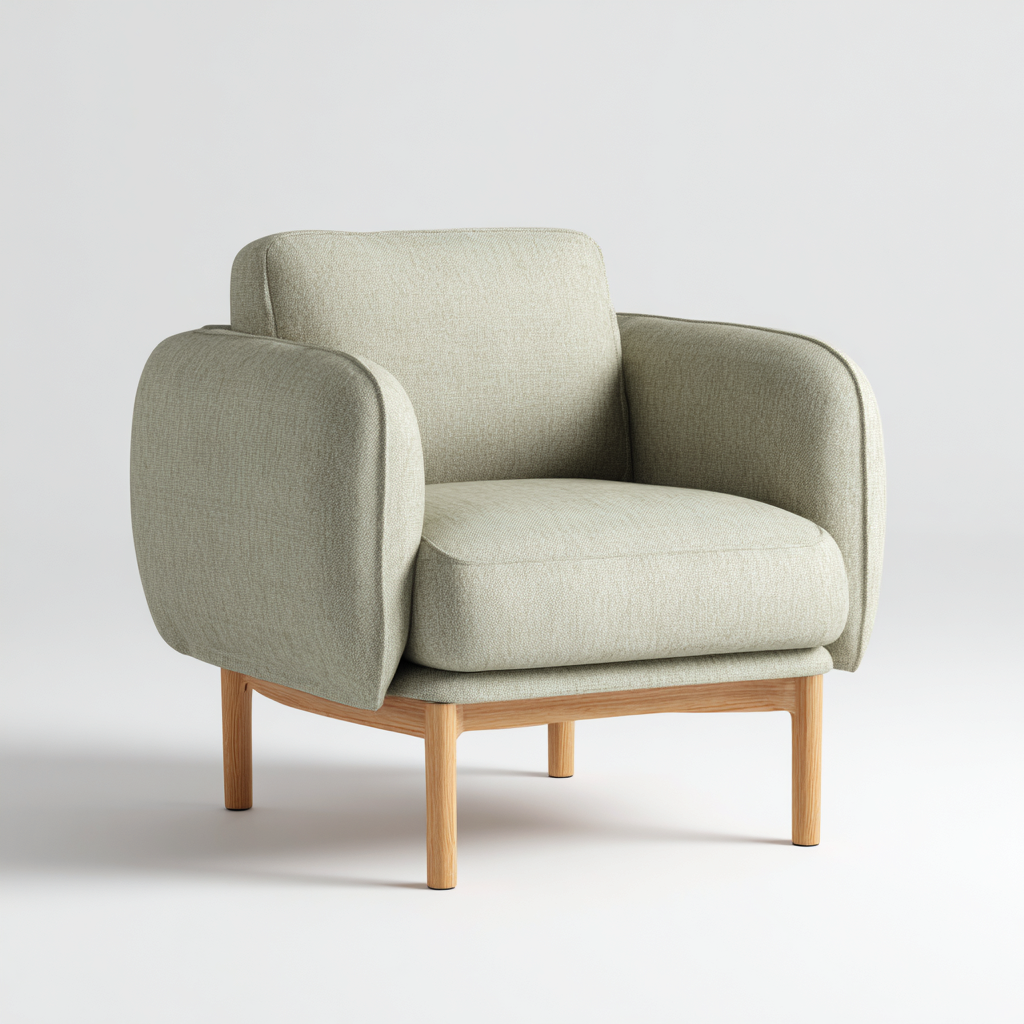 Sessel Stoffbezug 78x80x85 cm - Grün - Modernes Design-Dengohaus