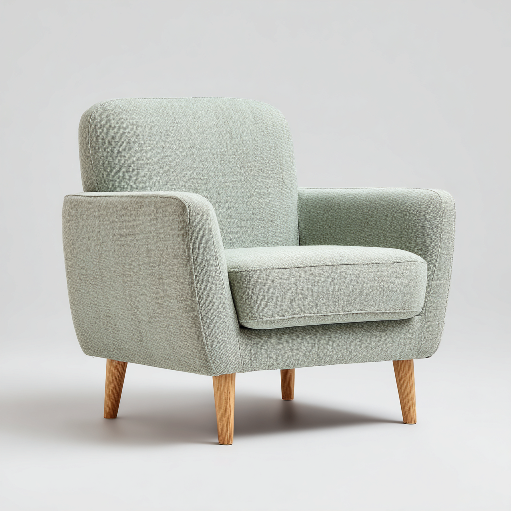 Sessel Stoffbezug 78x79x82 cm - Grün - Modernes Design-Dengohaus