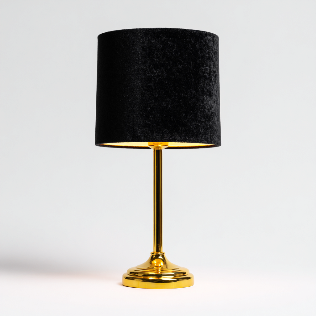 Tischlampe Metall 48x24x14 cm - schwarz-gold - Luxus-Design-Dengohaus