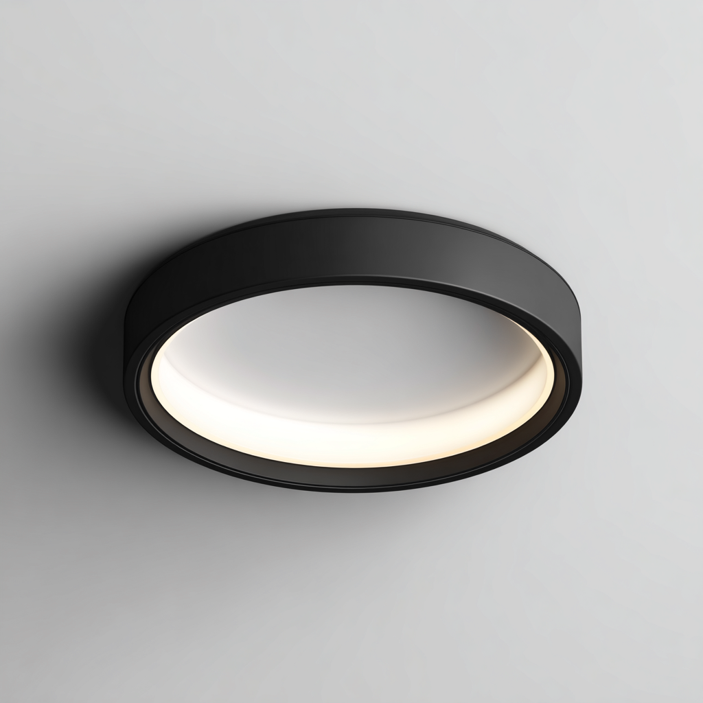 Deckenleuchte Metall 38x38 cm - Schwarz - Für Wohnzimmer - Modernes Design-Dengohaus