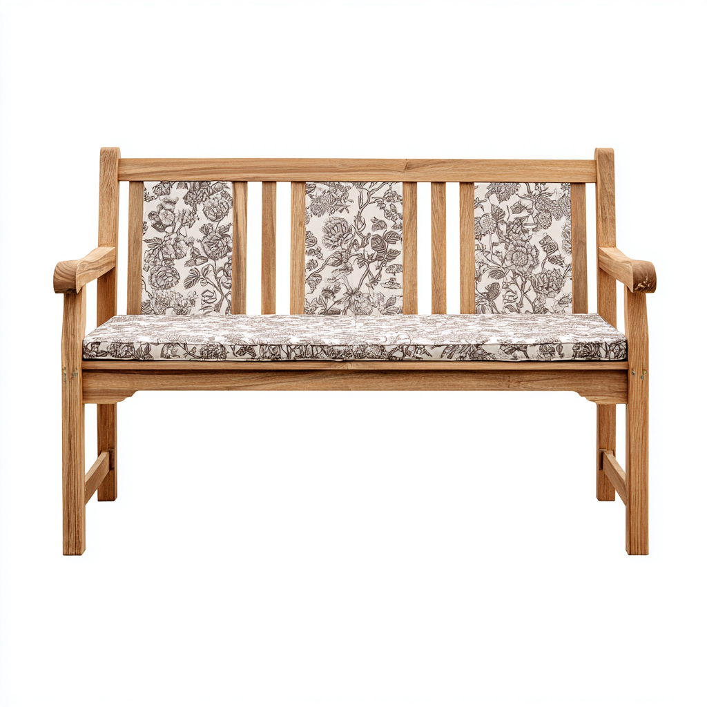 Gartenbank Massivholz 155x62x88 cm - Natur - Für Garten - Komfortdesign-Dengohaus