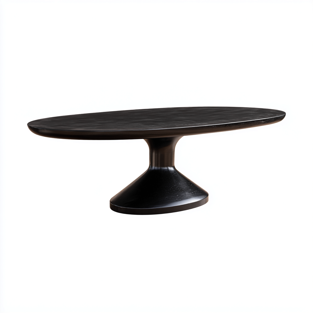 Esszimmertisch Holz 220x110x75 cm - Schwarz - Modernes Design-Dengohaus