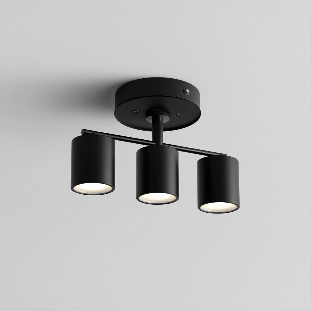 Deckenleuchte Metall 28x12 cm - Schwarz - Für Wohnzimmer - Modernes Design-Dengohaus