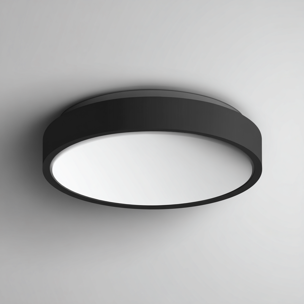 Deckenleuchte Metall 40x40 cm - Schwarz - Für Wohnzimmer - Modernes Design-Dengohaus