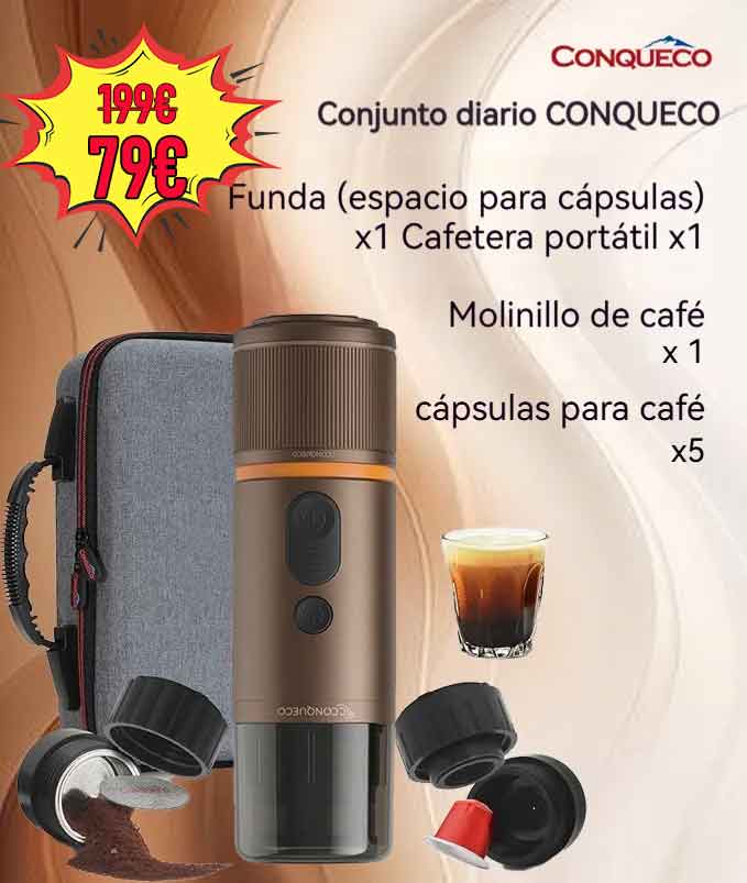 ¡Oferta de aniversario! Cafetera espresso portátil de alta calidad [Molinillo + Cápsulas] Especial España - Artículo más vendido