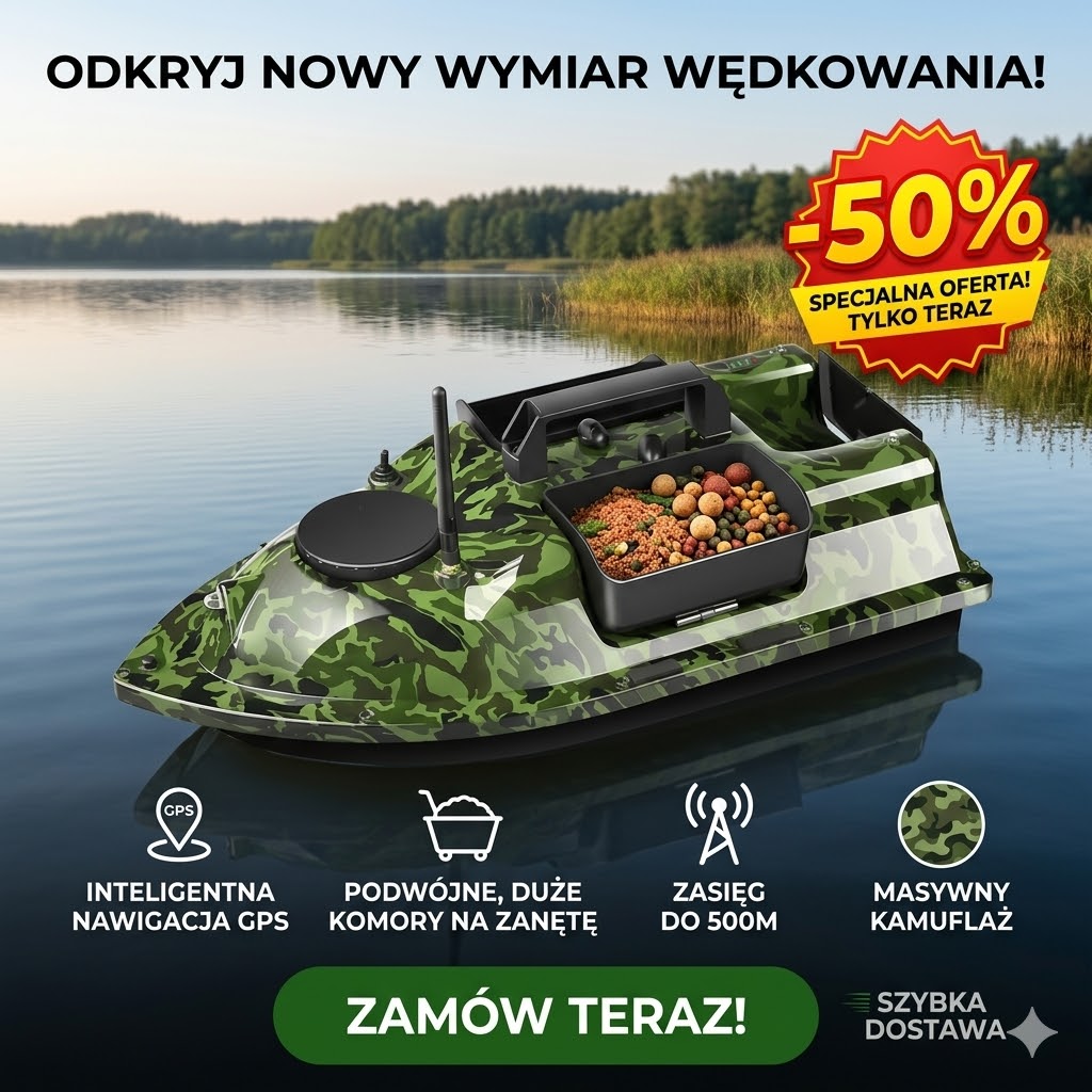 Inteligentna łódź zanętowa z napędem AI, niezależnym, trzykomorowym napełnianiem przynęty, automatycznym wskaźnikiem kierunku lokalizacji ryb i zdalnie sterowaną łodzią rybacką o dużym zasięgu.