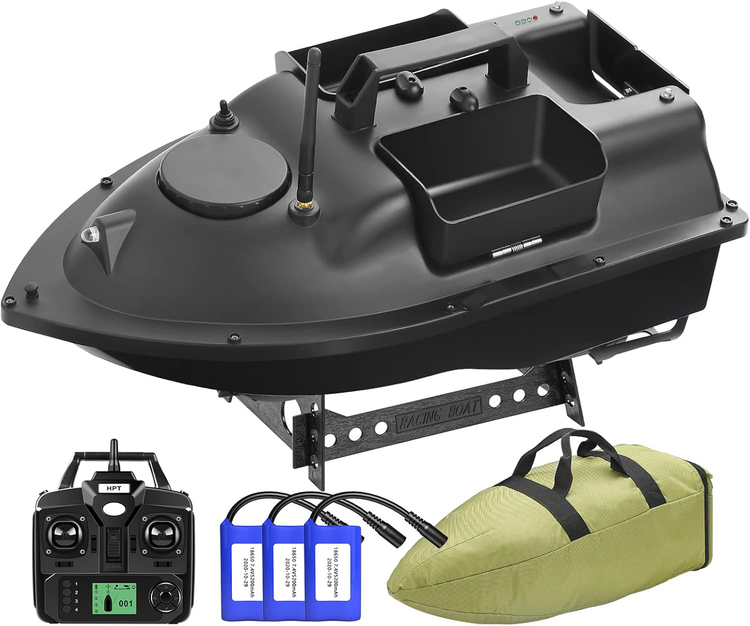 Intelligentes, KI-gestütztes Futterboot mit unabhängiger Dreikammer-Futterbefüllung, automatischer Fahrtrichtungsanzeige zur Fischortung und ferngesteuertem Fischerboot mit großer Reichweite.