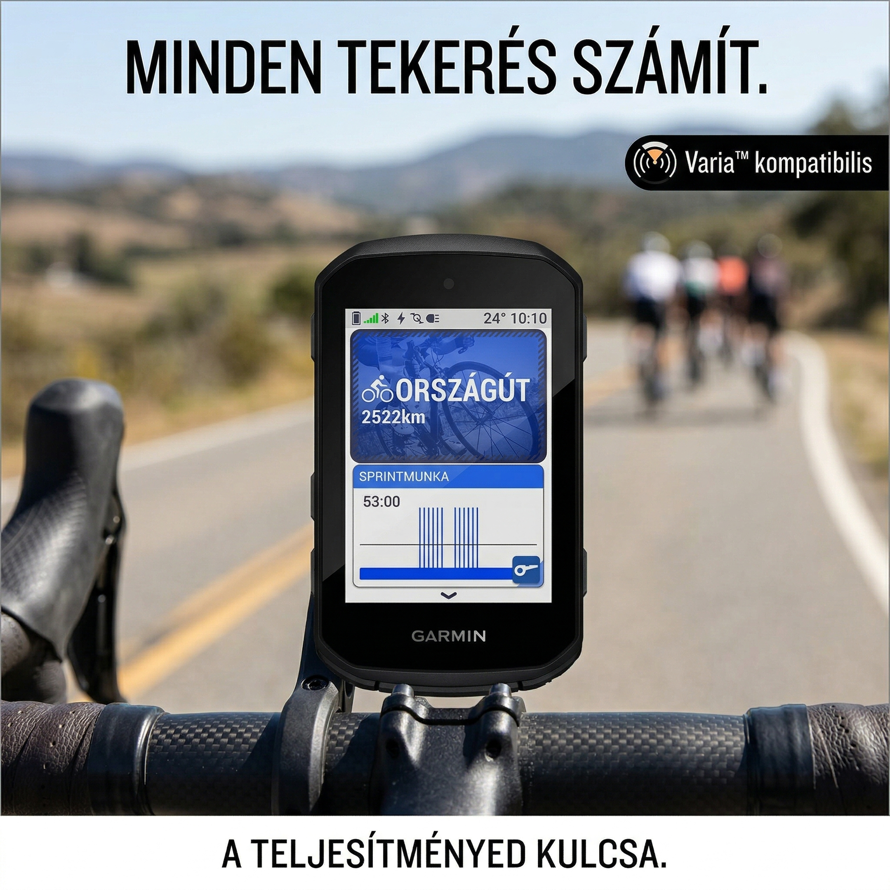 Garmin intelligens GPS-es kerékpáros komputer országúti és hegyi kerékpárokhoz