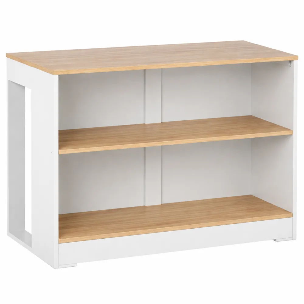 Table de bar haute avec étagères ouvertes pour salle à manger