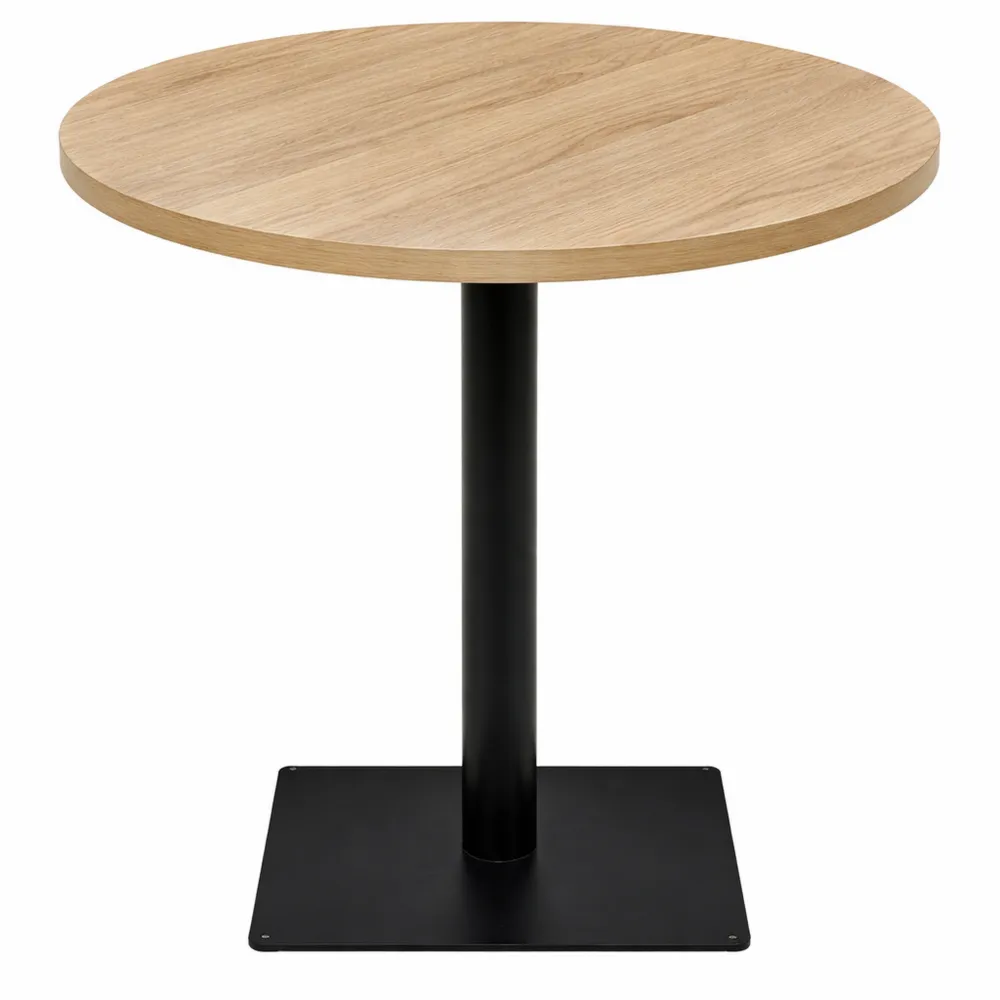 Table de Bistro Ronde en Bois et Métal pour Cuisine