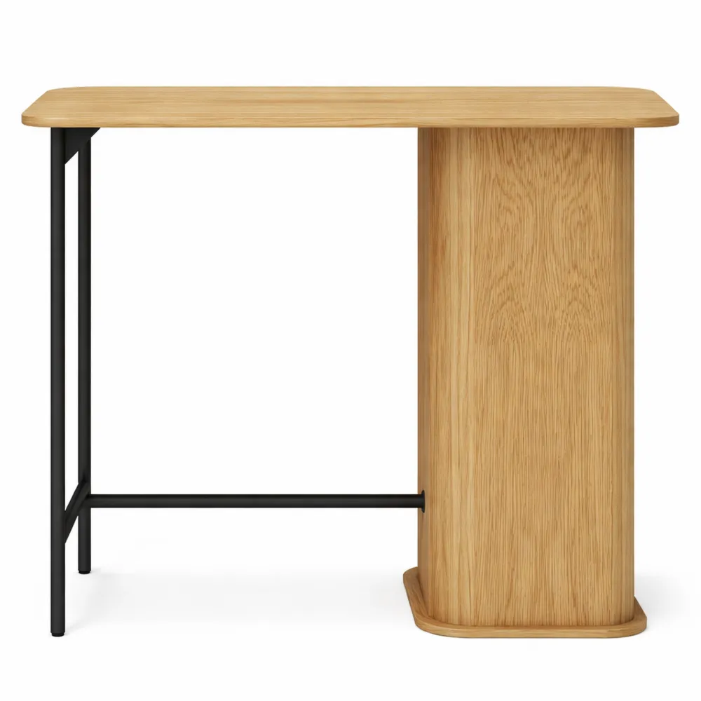 Table Haute Scandinave avec Étagères pour Petit Espace