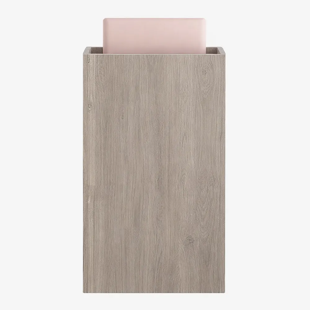 Comptoir d'accueil moderne pour vente au détail, gris 50cm