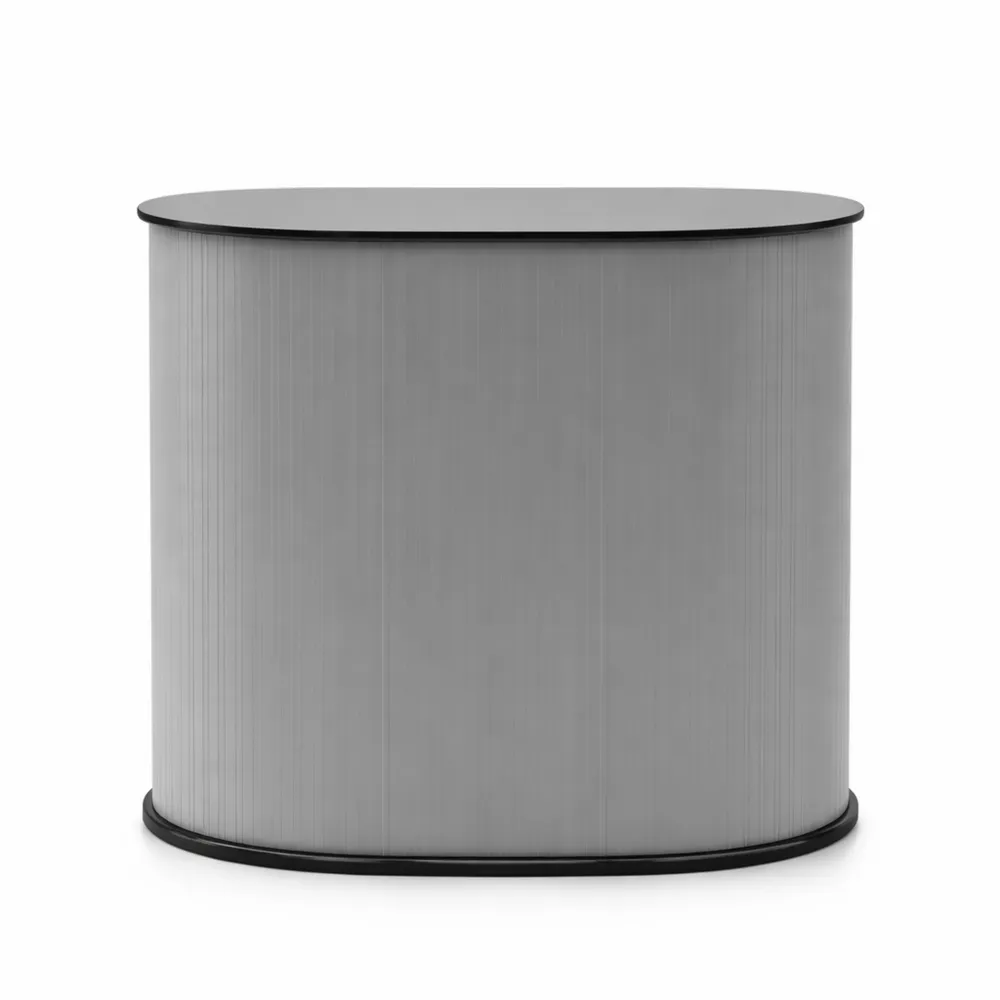 Table d'accueil pliante avec rangement pour expositions et réunions
