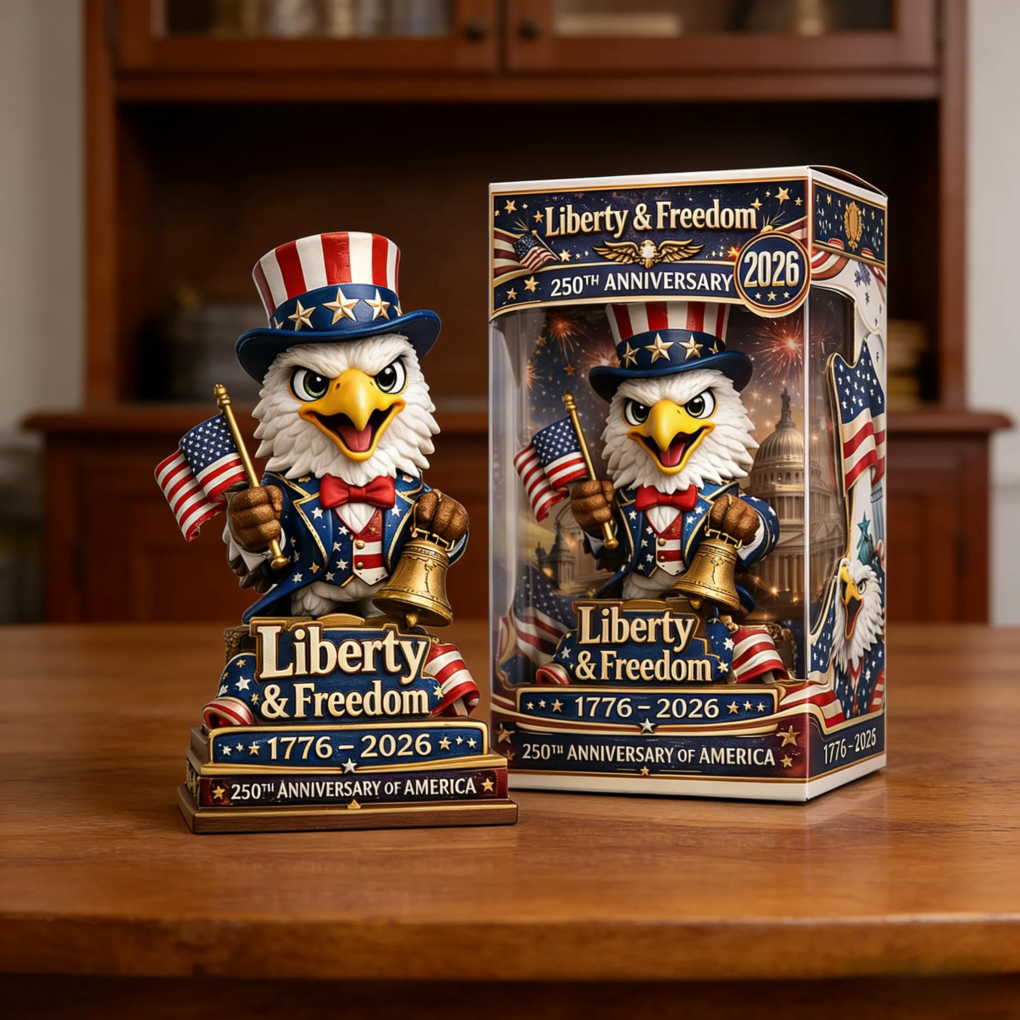 🦅 250th Anniversary Patriotic Eagle Figurine