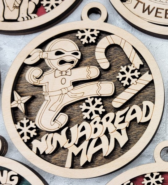 🥳Fun Christmas Pun Ornament Bundle Package 🎄Christmas Tree Hanging Decoration