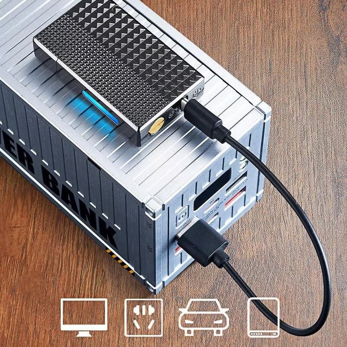 🔥 Voice-Activated Metal Windproof Lighter | 4 Smart Ignition Modes & USB Rechargeable