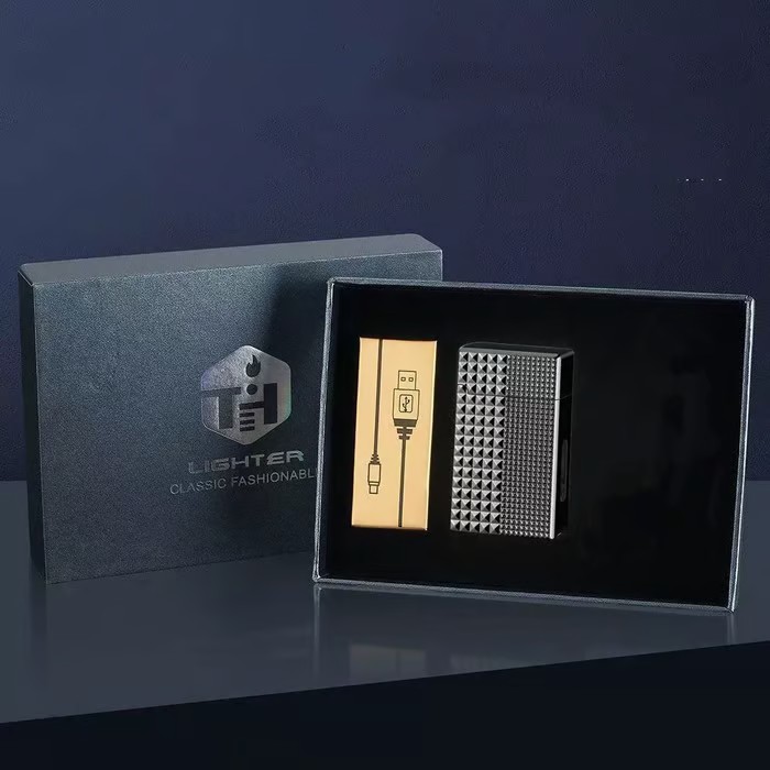 🔥 Voice-Activated Metal Windproof Lighter | 4 Smart Ignition Modes & USB Rechargeable