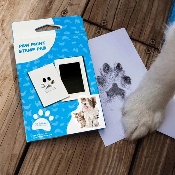 Paw print ink pads for dogs and cats