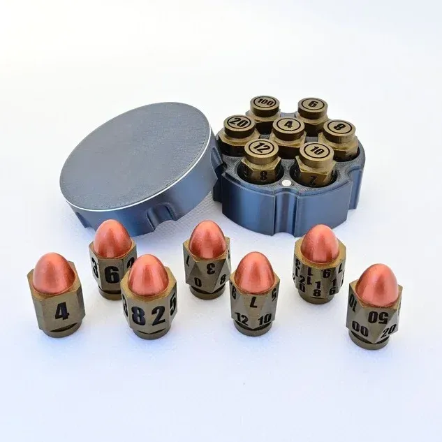 Bullet Shaped Polyhedral Dice Set🎲 (7 PCS)