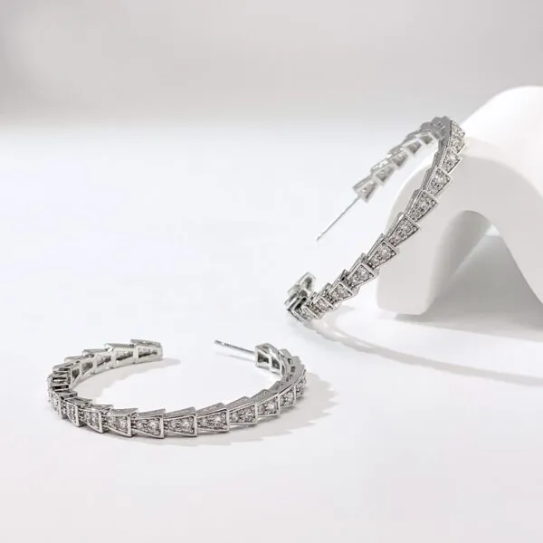 ✨Best Gift🎁Large Hoop | Gold Chain Hoop Earrings