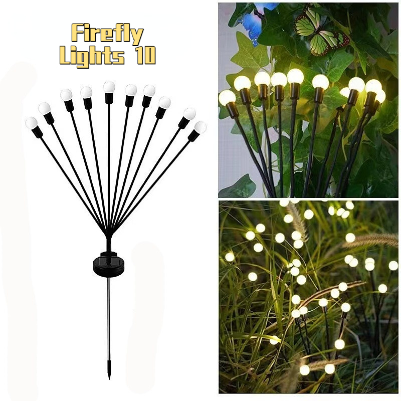 Firefly Solar LED Night Light For Patio Decor
