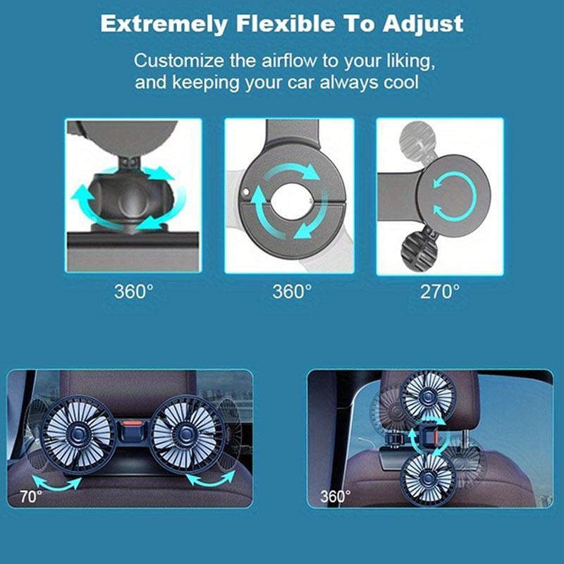 🎁Last Day Promotion 49% OFF🎁Adjustable Car Backseat Fan