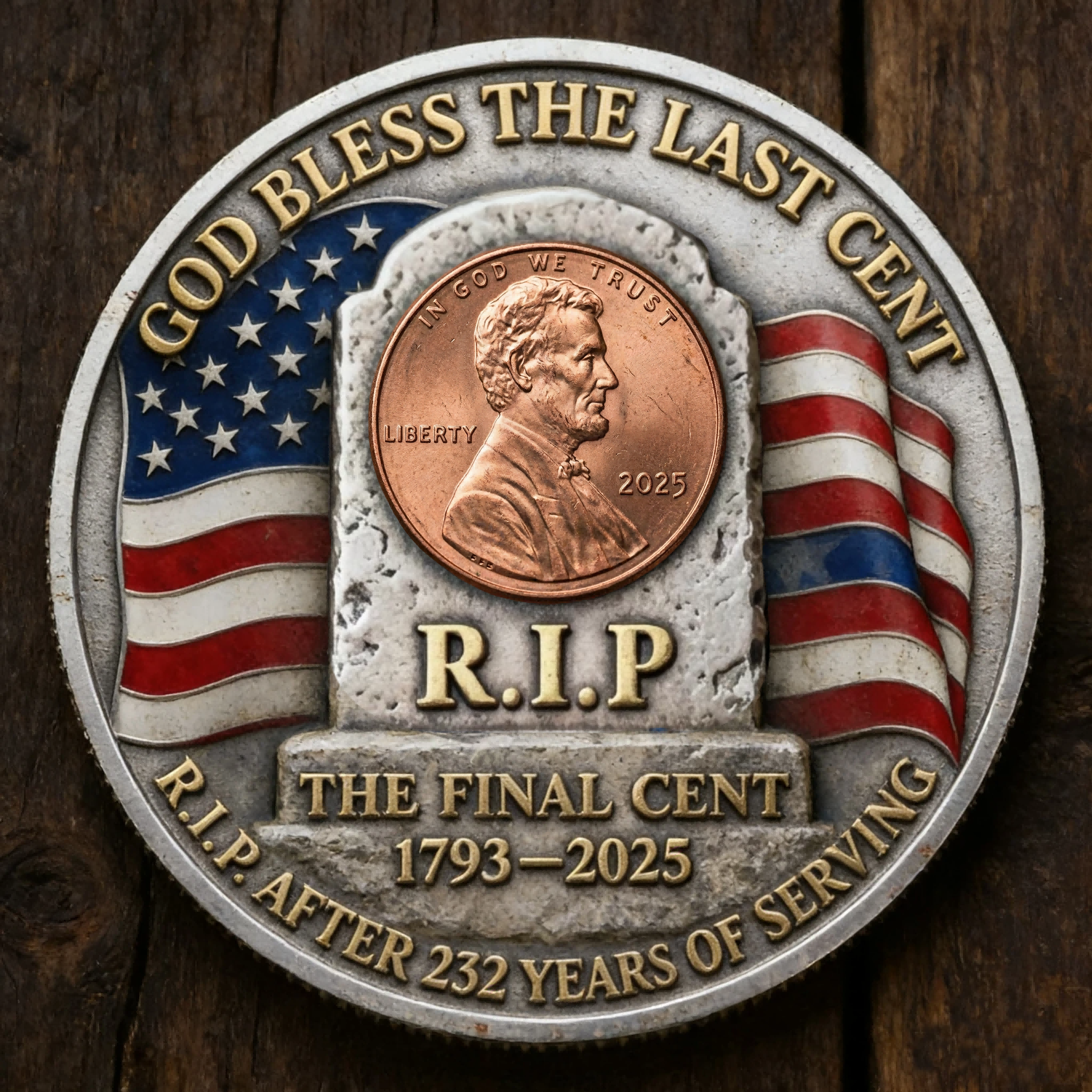 The Last Cent Commemorative Coin