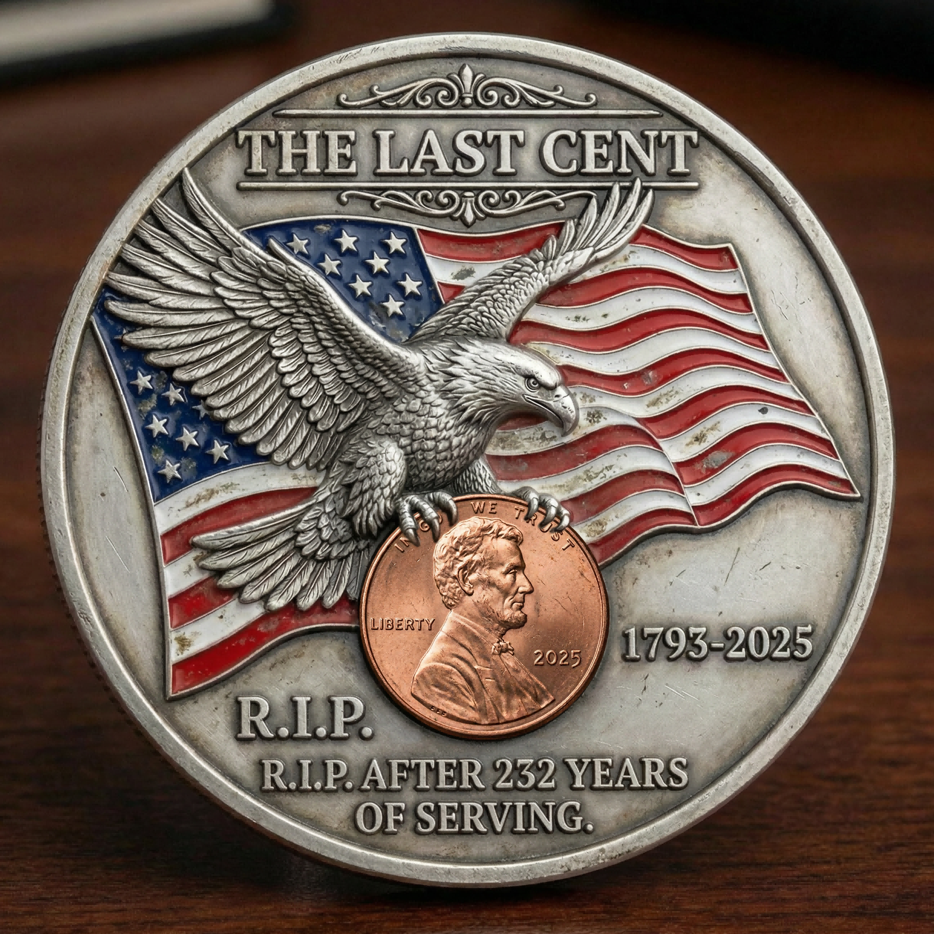 The Last Cent Commemorative Coin