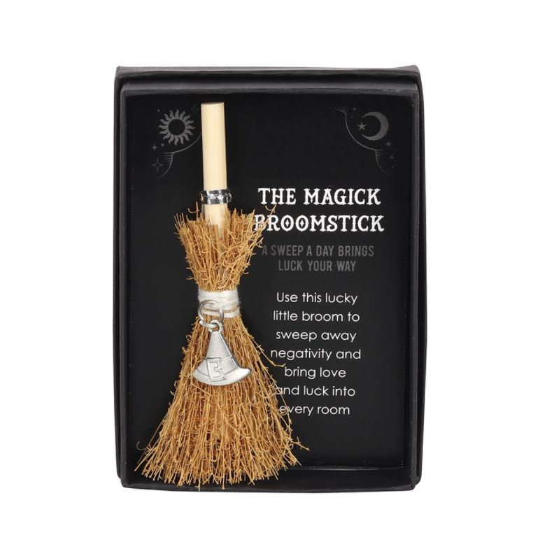 🧹WITCH HAT MINI MAGICK BROOMSTICK🧙‍♀️