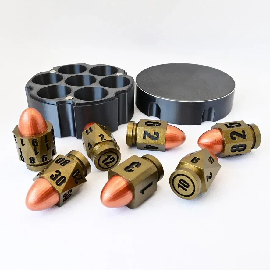 Bullet Shaped Polyhedral Dice Set🎲 (7 PCS)