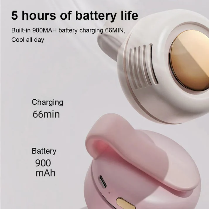 🎁Summer Big Sale-50% OFF⏳Small Whirlwind Clip Waist Neck Fan💦