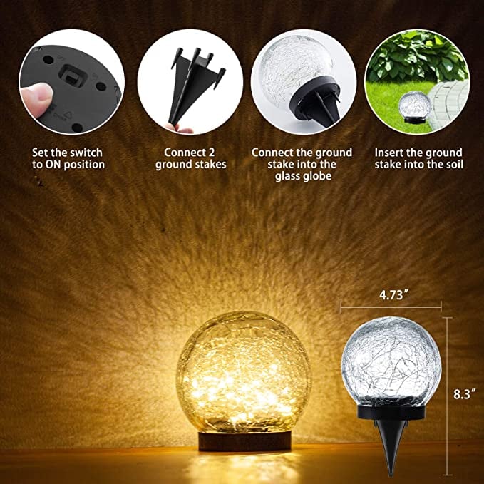 BUY 2 FREE SHIPPING🔥 - Cracked Hockey Puck Solar Light✨