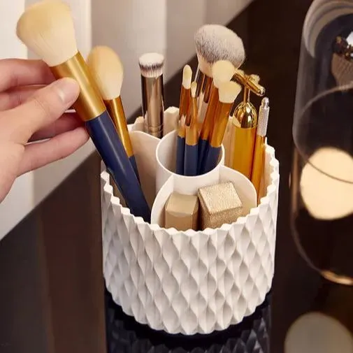 🎅Christmas Hot Sale-🎁360° Rotating Dustproof Large-Capacity Makeup Box