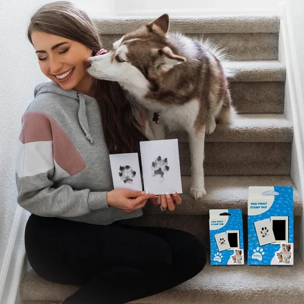 Paw print ink pads for dogs and cats